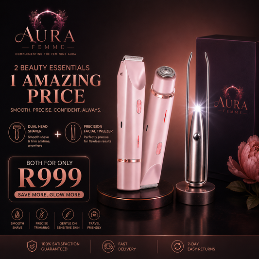 Aura Femme™ LuxeSmooth Pro & Luxe Precision Tweezer